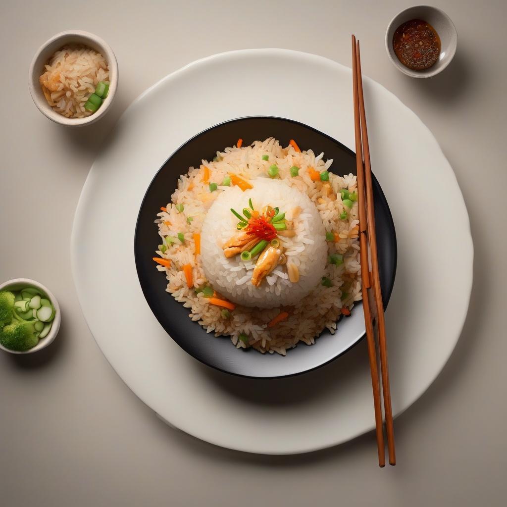 Gra Pow Fried Rice with Chicken