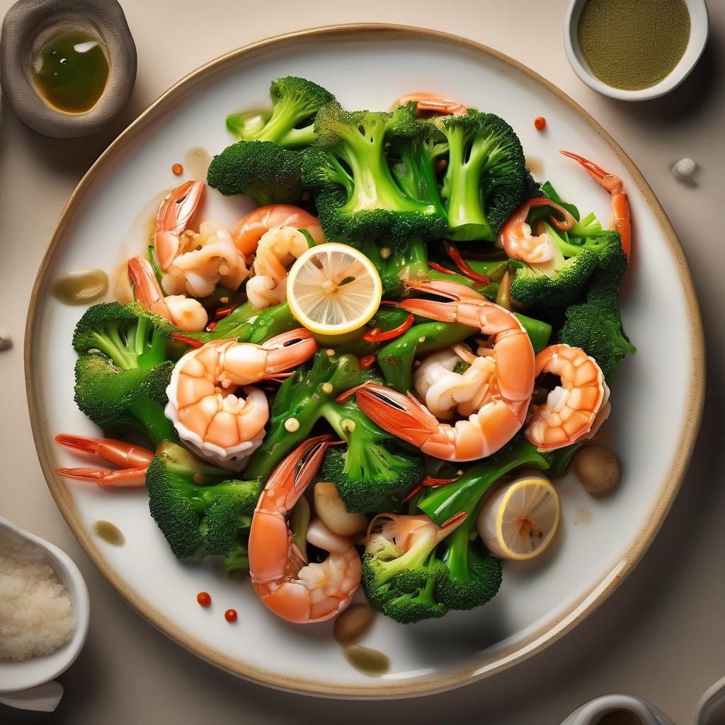 Stir Fried Seafood with Broccoli