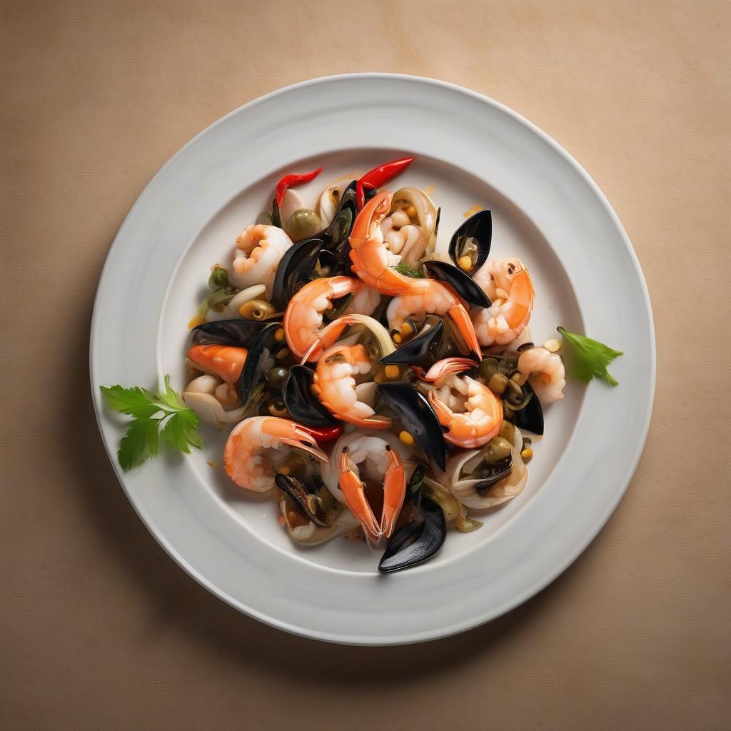 Stir Fried Seafood with Black Peppers