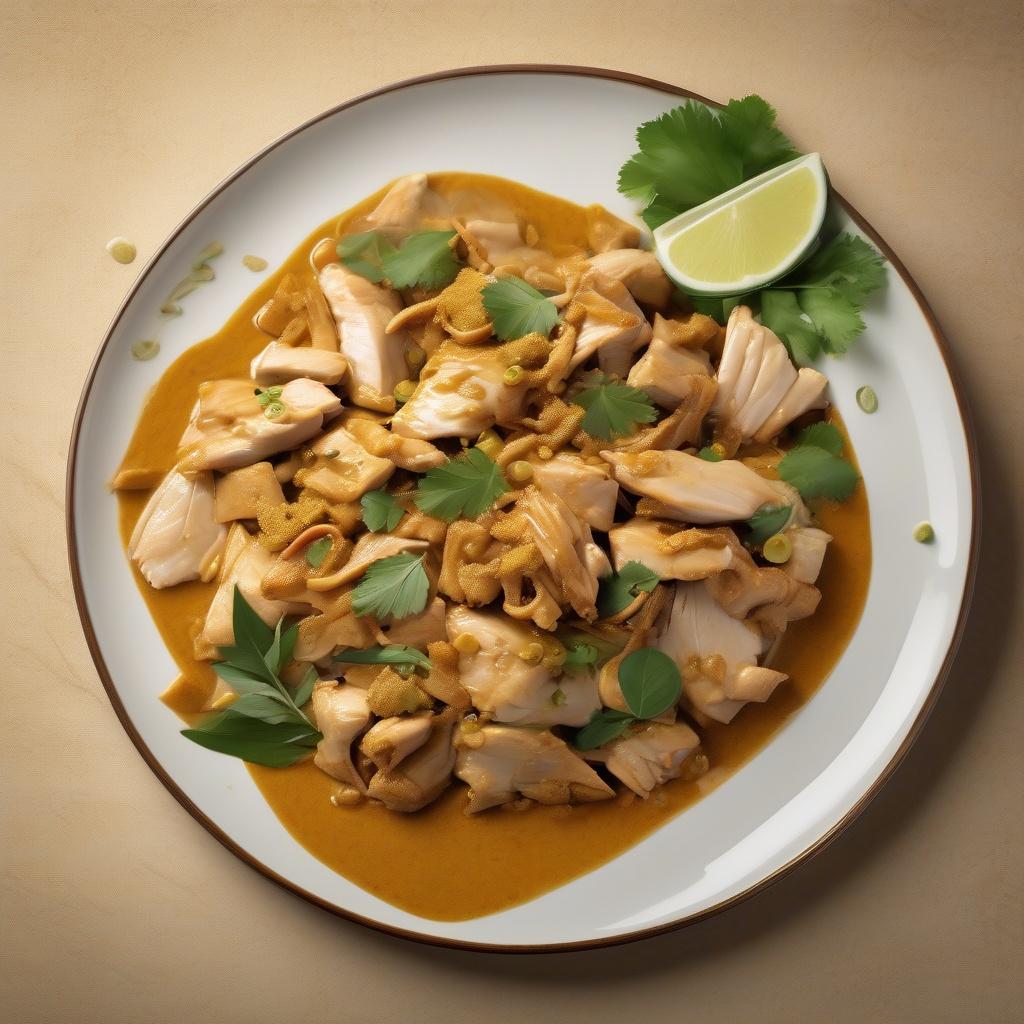 Chicken Pad Sen with Curry