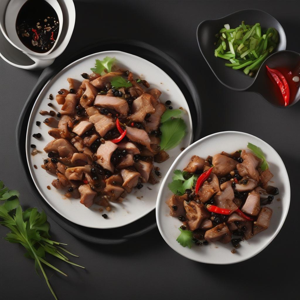 Stir Fried Pork with Black Peppers