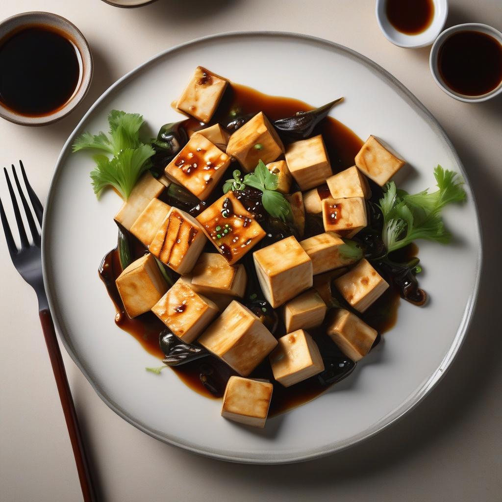 Stir Fried Tofu with Oyster Sauce