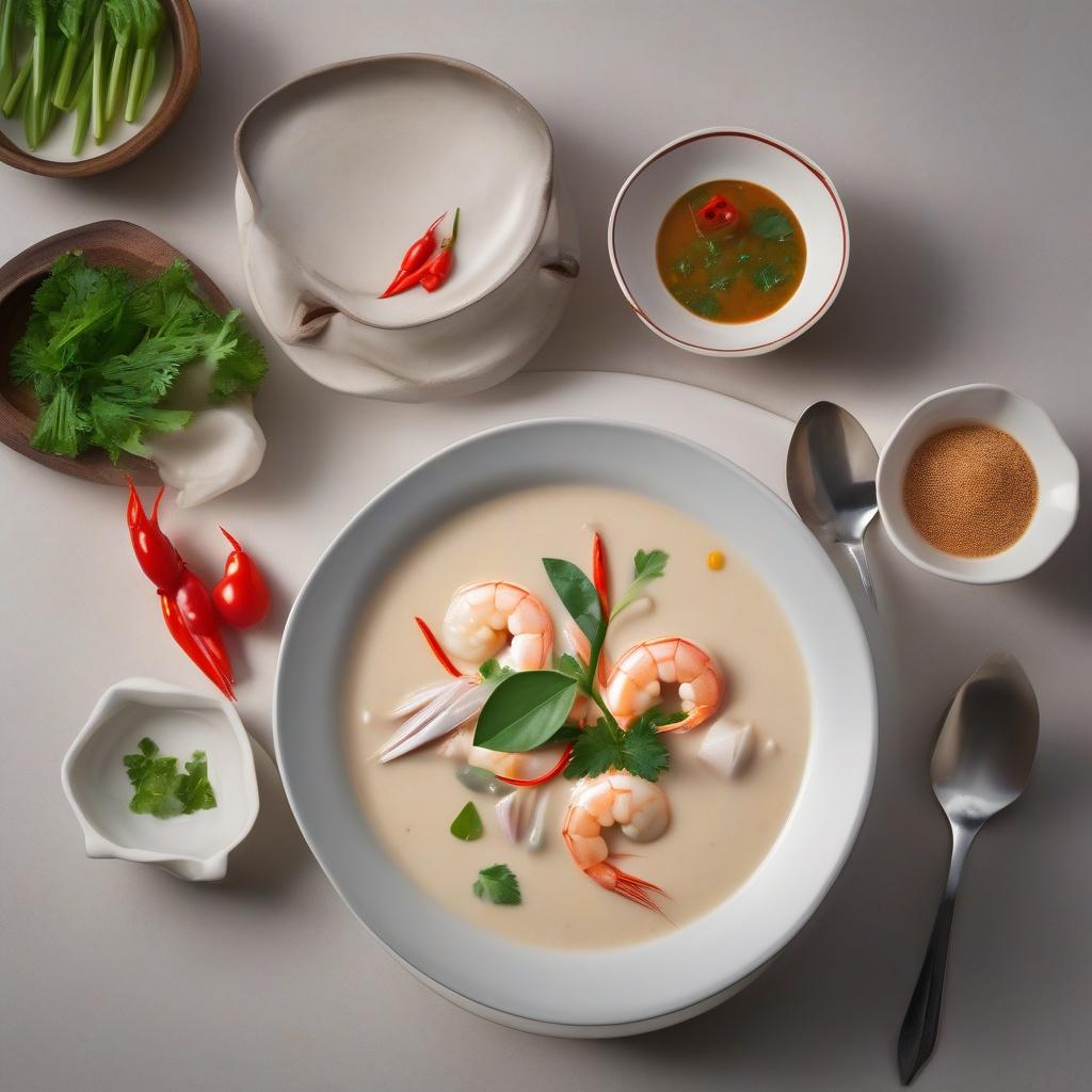Tom Kha Soup with Shrimp
