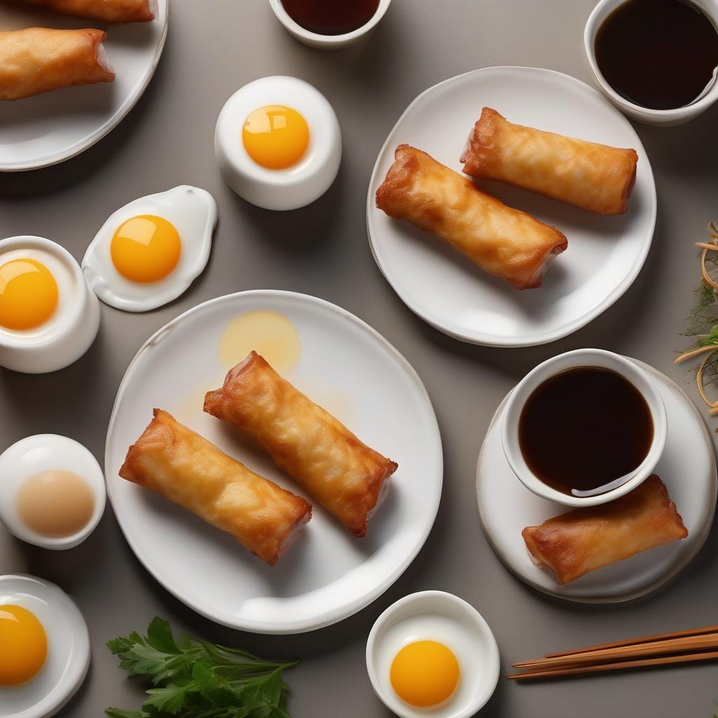 Fried Egg Rolls with Pork (4 pcs)