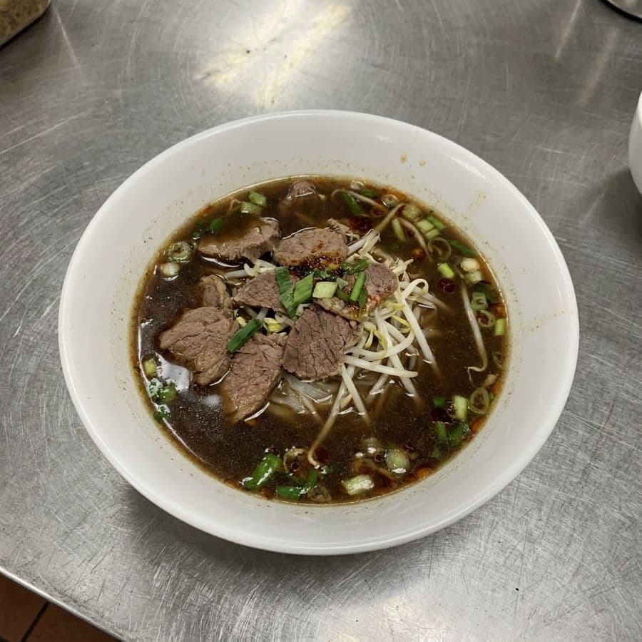 Thai Noodles Soup with Beef