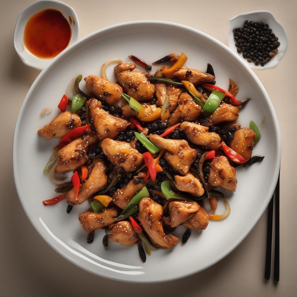 Stir Fried Chicken with Black Peppers