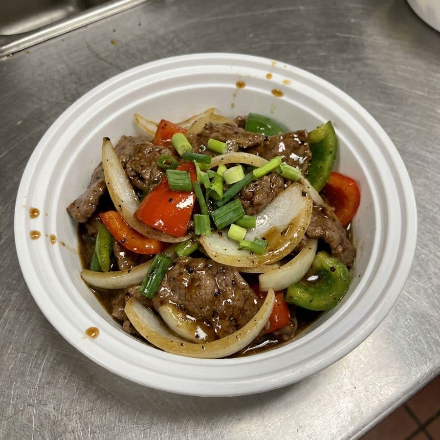 Stir Fried Beef with Black Peppers