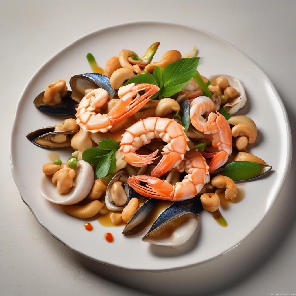 Stir Fried Seafood with Cashew