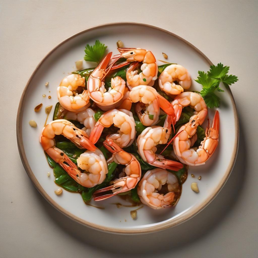 Stir Fried Shrimp with Garlic