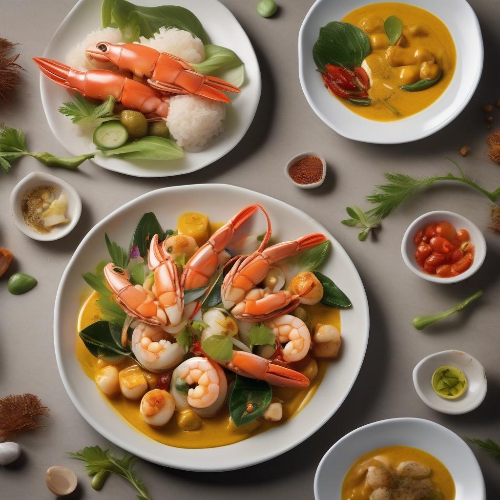 Seafood Stir Fried with Curry