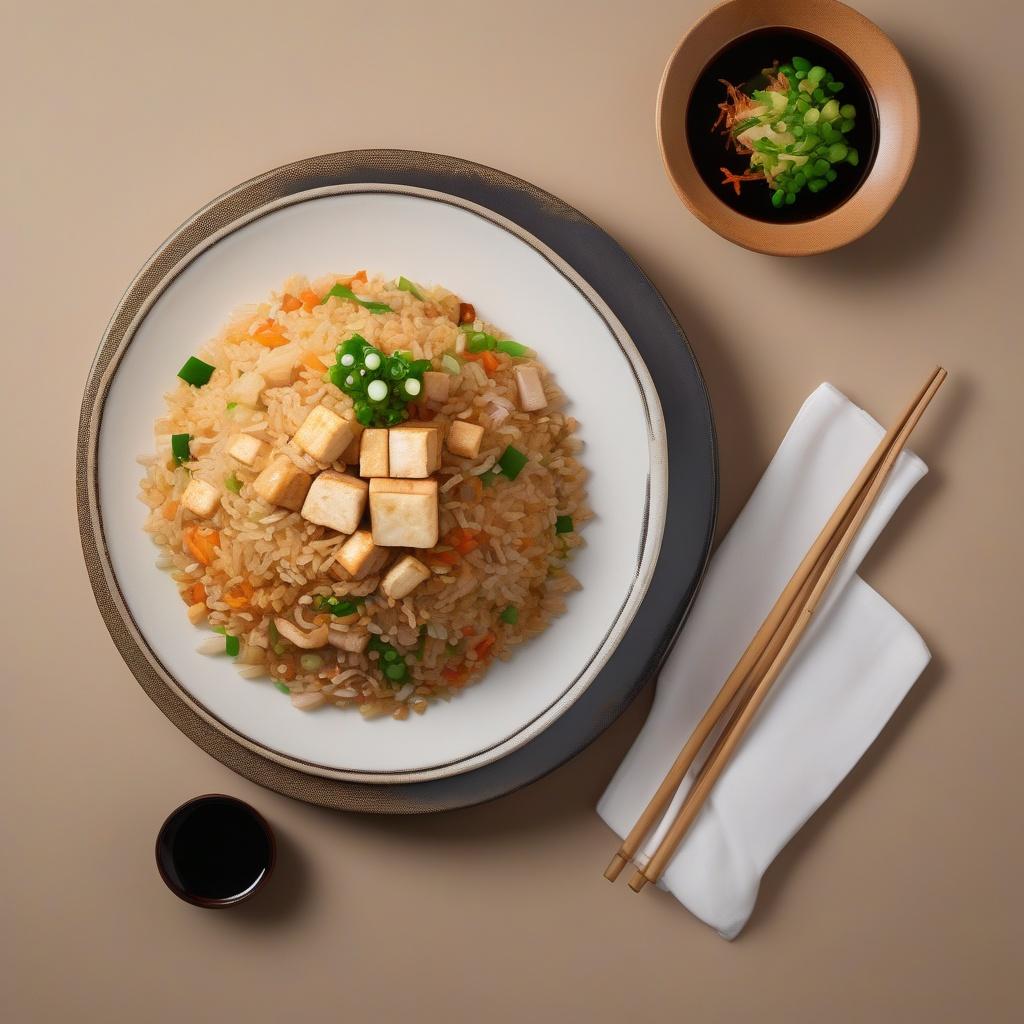 Gra Pow Fried Rice with Tofu